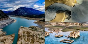 Συγκλονιστικά καρέ από την λίμνη του Μόρνου