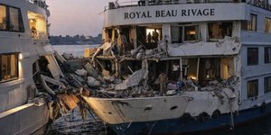 Τα δύο κρουαζιερόπλοια που συγκρούστηκαν στον Νείλο, στη νότια Αίγυπτο