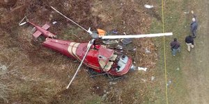 Το ένα από τα δύο ελικόπτερα που συγκρούστηκαν στον αέρα στο Νιου Τζέρσεϊ