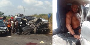 Φωτογραφίες από το τροχαίο δυστύχημα στο οποίο ενεπλάκη ο Άντονι Τζόσουα