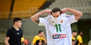 Ο Νίκος Παππάς με τη φανέλα του Παναθηναϊκού