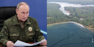 O Βλαντίμιρ Πούτιν με στολή παραλλαγής και η προεδρική κατοικία στο Βαλντάι 