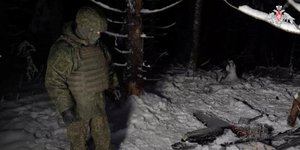 Συντρίμμια drone από την ουκρανική επίθεση στην οικία του Πούτιν