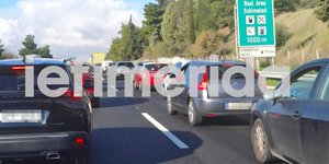 Κόμβος Ριτσώνας: Μποτιλιάρισμα 10 χλμ από τα ΙΧ