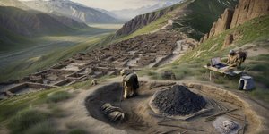 Στο Tugunbulak, γύρω στα 2000 μέτρα πάνω από τη θάλασσα, μια διεθνής ομάδα αρχαιολόγων πιστεύει ότι εντόπισε τη μυθική Marsmanda, την «χαμένη πόλη του σιδήρου» του Δρόμου του Μεταξιού / ΑARHUS UNIVERSITY