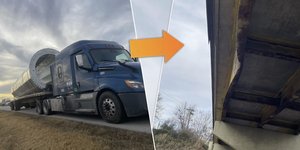 Μια νταλίκα με παράνομο φορτίο κατάφερε μέσα σε μία μόνο διαδρομή να προκαλέσει ζημιές σε έξι διαφορετικές γέφυρες / FACEBOOK