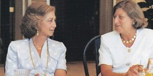 Η βασίλισσα Σοφία με την πριγκίπισσα Τατιάνα Ράντζιβιλ