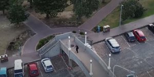 Φωτογραφία από drone που δείχνει το τέλος της επίθεσης στο Σίδνεϊ