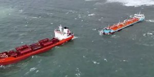 Δύο τάνκερ συγκρούστηκαν ανοιχτά της Κωνσταντινούπολης