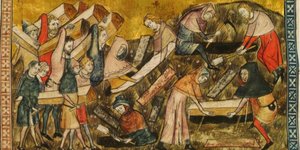 Ταφή θυμάτων του Μαύρου Θανάτου στην Τουρνέ του Βελγίου