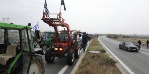 Τρακτέρ αγροτών στον Προμαχώνα