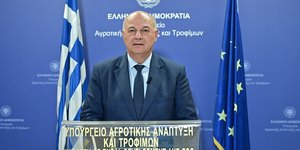 Ο υπουργός Αγροτικής Ανάπτυξης και Τροφίμων, Κώστας Τσιάρας