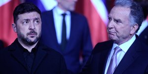 Ο πρόεδρος της Ουκρανίας, Βολόντιμιρ Ζελένσκι και ο ειδικός απεσταλμένος των ΗΠΑ, Στιβ Γουίτκοφ 