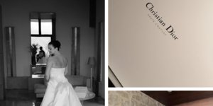 Κάνοντας unboxing σε Dior νυφικό