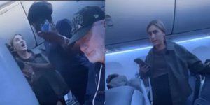  Επιβάτιδα εκτός εαυτού άρχισε να βρίζει τους πάντες