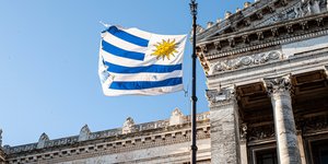 Η σημαία της Ουρουγουάης κυματίζει στο Κογκρέσο 
