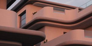 κτίριο καμπύλες βεράντες αρχιτεκτονική Κρήτη Χανιά κατοικίες