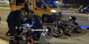 Τροχαίο με εγκατάλειψη οδηγού μηχανής στα Χανιά