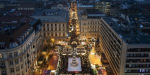 Η χριστουγεννιάτικη αγορά στην Βουδαπέστη της Ουγγαρίας
