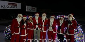 Χριστουγεννιάτικη αυτοκινούμενη disco στα Χανιά: Άγιοι Βασίληδες ξεσήκωσαν το κέντρο της πόλης