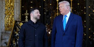 Ζελένσκι και Τραμπ στο Μαρ-α-Λάγκο