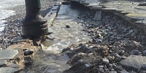 Από τις ζημιές στην Τήλο