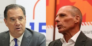 Άδωνις Γεωργιάδης και Γιάνης Βαρουφάκης