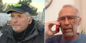 Γιάννης Βογιατζής, αγρότης από το μπλόκο των Πράσινων Φαναριών και Κώστας Τζέλας, πρόεδρος Ομοσπονδίας αγροτικών συλλόγων Καρδίτσας