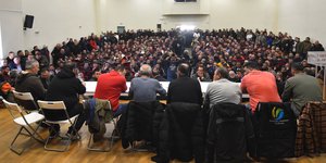 Από τη συνεδρίαση των αγροτών στη Νίκαια της Λάρισας