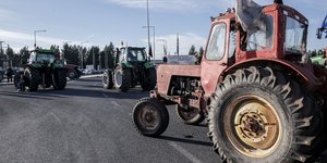 Τρακτέρ στον δρόμο