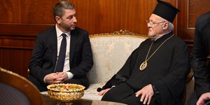 Συνάντηση Ανδρουλάκη με τον Οικουμενικό Πατριάρχη Βαρθολομαίο