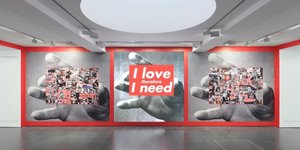 Έργο της Barbara Kruger που παρουσιάστηκε στην Serpentine Gallery, στο Λονδίνο/ Φωτογραφία: Serpentine Gallery
