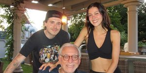 Μπρούκλιν Μπέκαμ, Νέλσον Πελτζ και Νίκολα Πελτζ