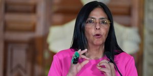 Η προσωρινή πρόεδρος της Βενεζουέλας Ντέλσι Ροντρίγκεζ 