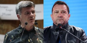 Ο Φοίβος Δεληβοριάς και ο Νίκος Πλακιάς