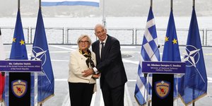 Νίκος Δένδιας και Γαλλίδα υπουργός Άμυνας