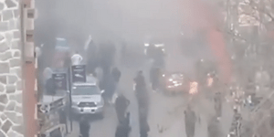 Στιγμιότυπο από την έκρηξη στην Καμπούλ 