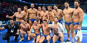 Η Εθνική ομάδα πόλο μετά τον μικρό τελικό στο Βελιγράδι