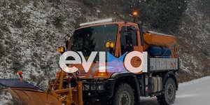 Χιόνια στην Εύβοια