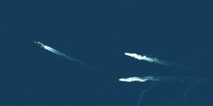 Η φρεγάτα «Κίμων» από το Διάστημα