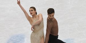 Η Γκαμπριέλα Παπαδάκη με τον παρτνεέρ της Γκιγιόμ Σιζερόν 