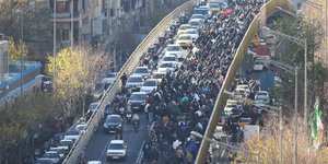 Διαδήλωση στην πρωτεύουσα του Ιράν, Τεχεράνη, τη Δευτέρα 