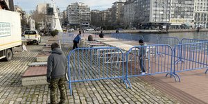  Ετοιμασίες στο λιμάνι της Θεσσαλονίκης για την τελετή καθαγιασμού των Υδάτων