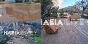 Προβλήματα από την κακοκαιρία στην Ηλεία