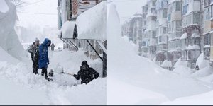 Ιστορικός χιονιάς στην Καμτσάτκα της ρωσικής Άπω Ανατολής