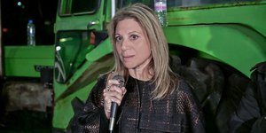 Η Μαρία Καρυστιανού στο μπλόκο της Νίκαιας