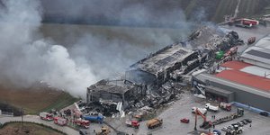 Το εργοστάσιο της Βιολάντα στα Τρίκαλα που καταστράφηκε