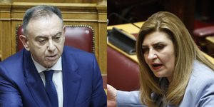 Χρ. Κέλλας Υφ. Αγροτικής Ανάπτυξης / Ευ. Λιακούλη (ΠΑΣΟΚ