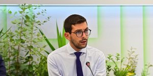 Ο δήμαρχος του Αγίου Ευστρατίου, Κώστας Σινάνης