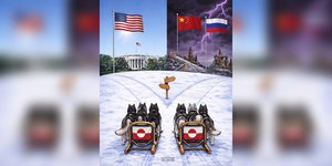 Το γραφιστικό που ανήρτησε ο Λευκός Οίκος, καλώντας τους Γροιλανδούς να επιλέξουν ανάμεσα στις ΗΠΑ και τους αντιπάλους τους